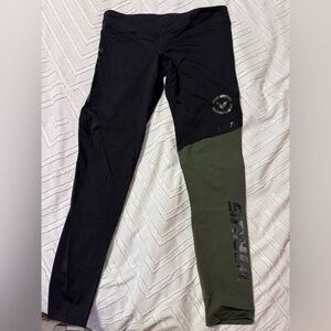 Virus Leggings | Size Large | Army Green